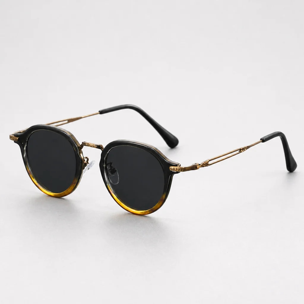 Orion | Vintage Oval Sunglasses with UV400 Protection | Alloy Metal Frame for Everyday Style